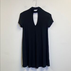 Soprano Small Women’s Black Dress with Keyhole Neckline